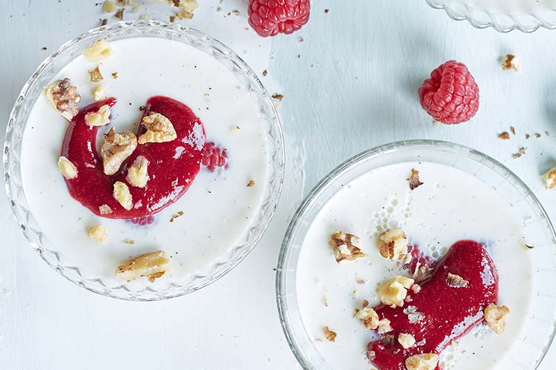 Pudding Vanille Aux Framboises