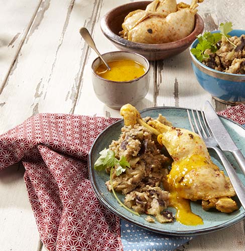 Recette Pour Poulet Mijote Et Caviar D Aubergine Colruyt En Cuisine
