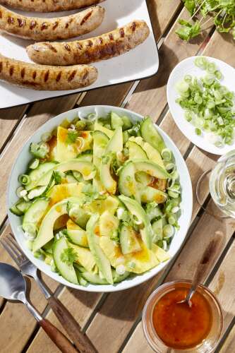 Recette Pour Salade D Ananas Et De Concombre A L Avocat Colruyt En Cuisine