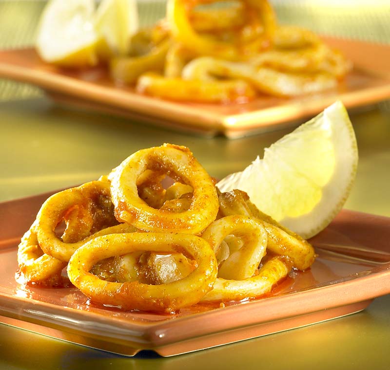 Recept voor Inktvisringen met chili en look Colruyt Lekker Koken