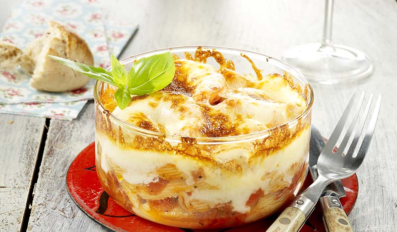 Gratin De Pates Aux Scampis Et Aux Legumes