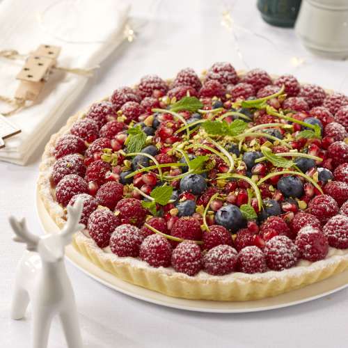 Recette Pour Tarte Aux Framboises Et A La Creme Au Citron Vert Colruyt En Cuisine