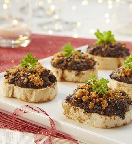 Recette Pour Bruschettas Au Boudin Noir Colruyt En Cuisine