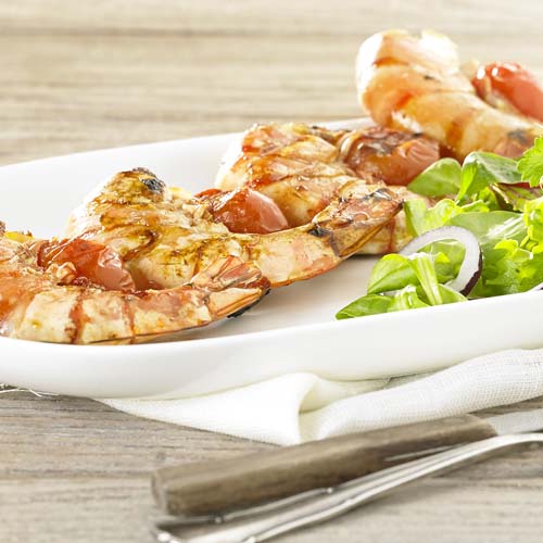 Recette pour Brochette de scampis à la diable Colruyt En Cuisine